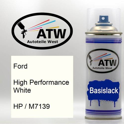 Ford, High Performance White, HP / M7139: 400ml Sprühdose, von ATW Autoteile West.